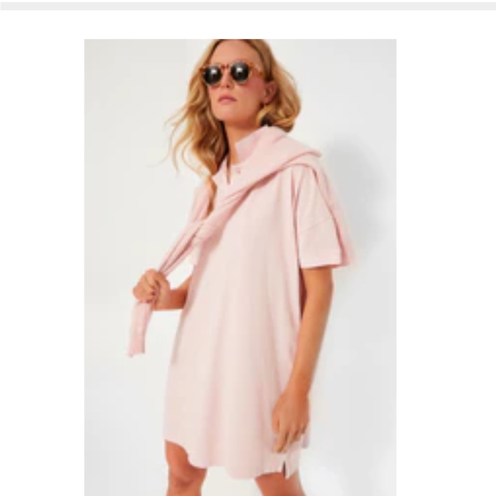 Pink Pique Teller Polo Dress